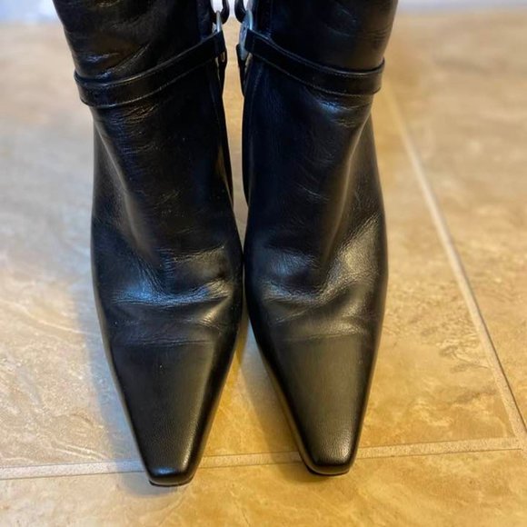 SOLD on EBAY! Auth. CHANEL BOOTS MADE in FRANCE Size 37 ALL LEATHER Boots - Picture 4 of 11